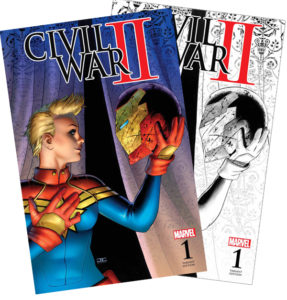 Civil War II #1 both